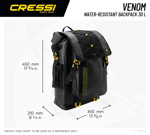 Cressi Backpack Venom Sizechart Web 96dpi Cressi Backpack Venom Sizechart Web 96dpi